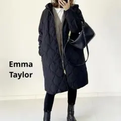 Emma Taylor エマテイラー　3wayキルティングフードコート　ブラック