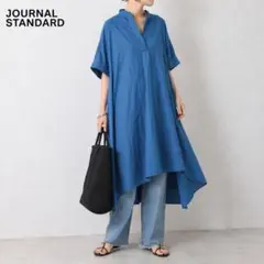 美品 ジャーナルスタンダード テレデラン60リネン　カフタンワンピース JOURNAL STANDARD テレデラン60リネンAラインマキシワンピース - メルカリ