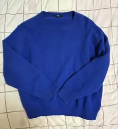 UNIQLO クルーネックニット ブルー
