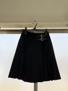 LAGUA GEM PLEATS MIDI スカート ブラックのサムネイル