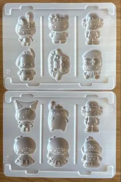 ペコ&サンリオ なかよしシールグミ 型 ＡＢ2種　2枚セット