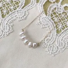 461⭐️淡水パールのつやめきラインネックレス⭐️