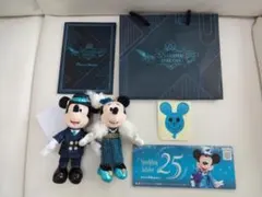 新品】ディズニーシー 25周年ミッキーミニーぬいぐるみバッジ No.2