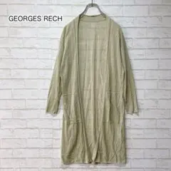 GEORGES RECH ロングカーディガン（38）ベージュ 麻混 薄手 春夏のサムネイル