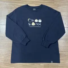 ちいかわ スウェット CHOO KOWA L ネイビー 紺 オーバーサイズ L