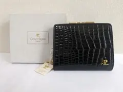 【新品未使用】 クレージュ エナメル クロコ調 がま口二つ折り 財布のサムネイル