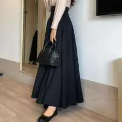 Louere　ハイウエストボリュームフレアスカート