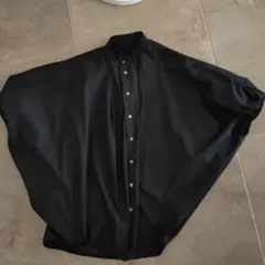 STAMP＆diary 黒 コットンシャツ 半袖