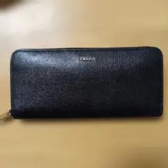 フルラ長財布　黒　ラウンドファスナー　値下げ