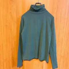 【SELECT MOCA】セレクトモカ　タートルネックプルオーバー　グリーン　F