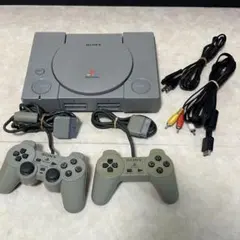 PS1 本体セット SCPH-9000 デュアルショック2個 ケーブル 動作済