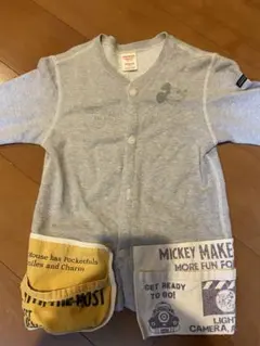 ミッキーマウス カーディガン M グレー