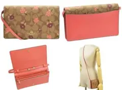 COACH コーチ ショルダーバッグ シグネチャー 花柄 ウォレット