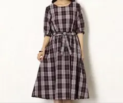 PATTERN fiona チェック柄 ワンピース