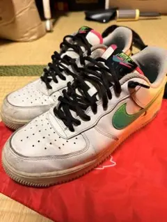 Nike Air Force 1 ホワイト/グリーン 26.5