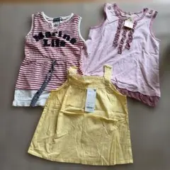 キッズ　女の子ノースリーブセット〜120センチ〜のサムネイル