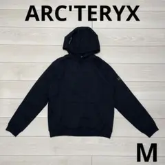 アークテリクス　エンブレム フリース フーディー　Mサイズ　ブラック　裏起毛 アウトドアに【ARC'TERYX】EMBLEM エンブレムフリースフーディー
