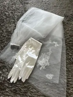 【美品】ウエディングベール＊グローブセット