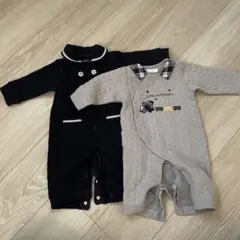 bebe ロンパース・カバーオール 2点セット