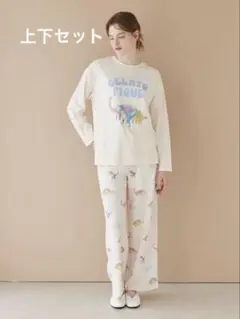 gelato pique ダイナソーワンポイントロンT ワッフルロングパンツのサムネイル