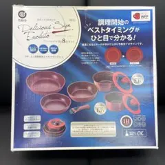★新品送料込★ベストコ デリシャスサインエボルトフライパン8点セット赤レッドのサムネイル