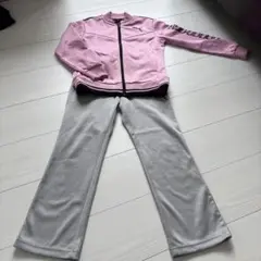 美品　PUMA ジャージ上下セット　ピンク　グレー　120 130