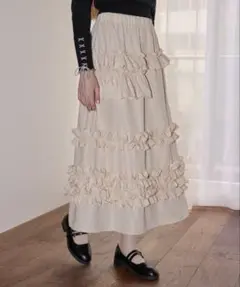 whip frill volume skirt /ボリュームフリルスカートのサムネイル