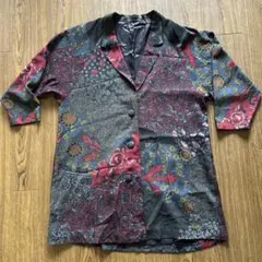 詩仙堂　シセンドウ　和柄　総柄　ジャケット　ちりめん　HITOSHIのサムネイル