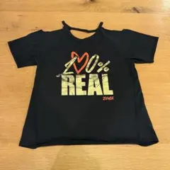 ZUMBA I LOVE 100% REAL Tシャツ XS ブラック