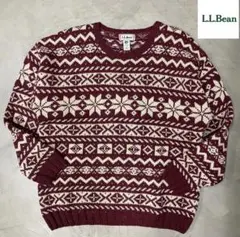 90s L.L.Bean ノルディック柄ニット　エルエルビーン　スコットランド