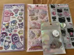 ハローキティ ホログラムシール他4点セット✨