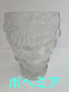 美品　ラリック LALIQUE バコントゥ 花瓶 通常Mサイズ 公式シール 美品 ラリック LALIQUE バコントゥ 花瓶 通常Mサイズ 公式シール