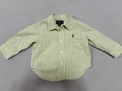 ラルフローレン RALPH LAUREN 12M 80 チェック 長袖シャツ