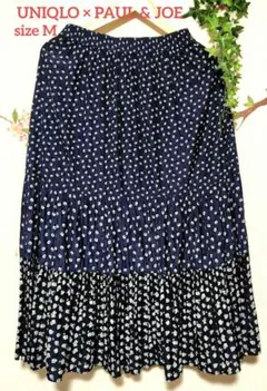 UNIQLO × PAUL & JOE コラボ花柄ティアードスカート sizeM