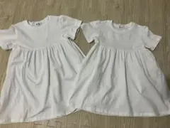 白 ワンピース キッズ ベビー 90 100