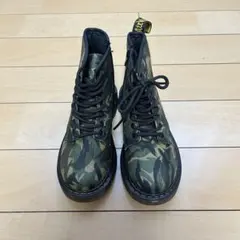 ドクターマーチン 迷彩柄 キッズブーツ サイドファスナー付き 19cm