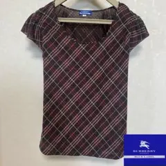 バーバリーブルーレーベルフリル袖カットソー