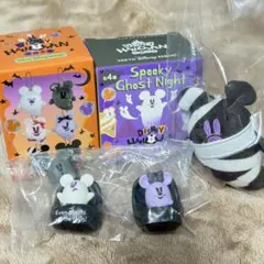 ディズニー　ハロウィン　2025 おばけ　フィギュア　ぬいぐるみチャーム　セット