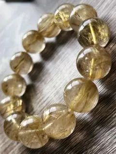 ⭐︎【天然】タイチンルチルクオーツ ブレスレット 8.8mm 19.9g - メルカリ