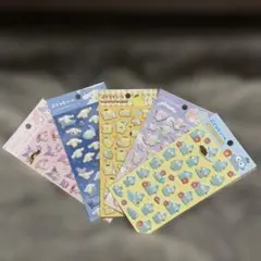 【新品】サンリオ ぷっくりシール 5点セット シナモン ポムポムプリン 他