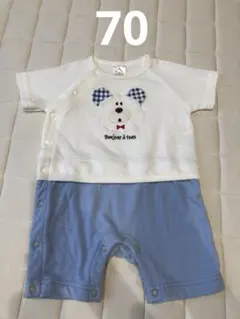 クマ刺繍ロンパース　サイズ70