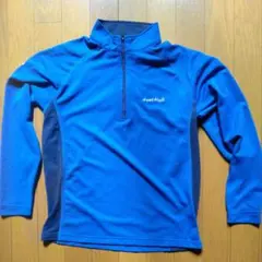 モンベル　クール ロングスリーブジップシャツ　Kids　160　#1114220