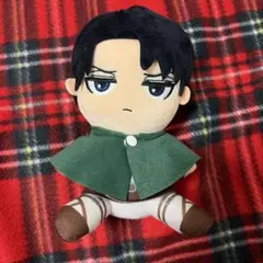 進撃の巨人 リヴァイ ぬいぐるみ マント付き
