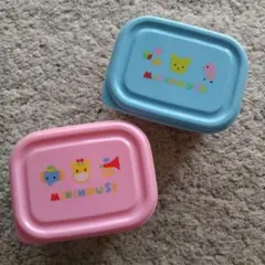 MikiHouse 子ども用弁当箱 青 ピンク セット - メルカリ