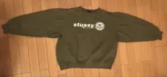 old stussy 90s ビンテージトレーナー　 色:オリーブグリーン