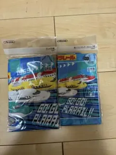 飛行機デザイン コップ袋、小物袋セット