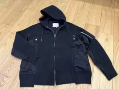 sacai Sponge Sweat x Nylon Twill Hoodie