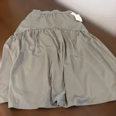 SEASON REASON ロングスカート　ウエストゴム　グリーン系