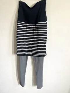マタニティボトムス レギンス スカート付 パンツ スパッツ Lサイズ