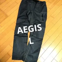 美品ワークマン　イージス ストレッチレインパンツ R1P ネイビー　Lのサムネイル